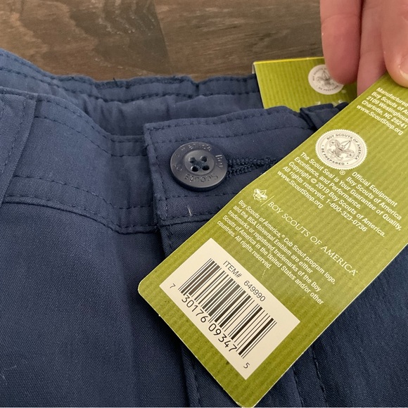 🟦 Cub Scout Switchback Uniform Pants Lot Youth Size 8 | Converts to Shorts | NEW - Picture 9 of 12